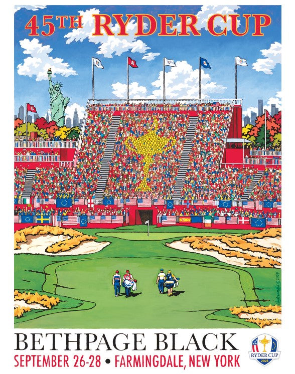2025 Ryder Cup Poster T-Shirt by Lee Wybranski – Imperial