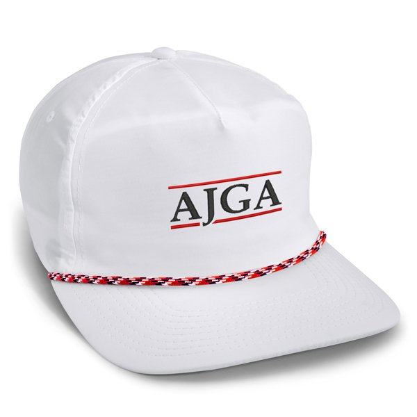 5054-WRL-RedBlack-AJGA | Color: White w/ Red & Black Rope