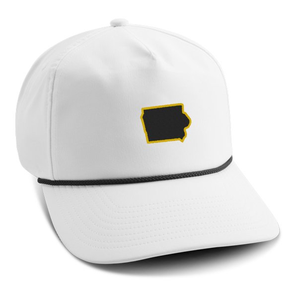 5054-A05-Iowa-BlkGld | Color: White / Black