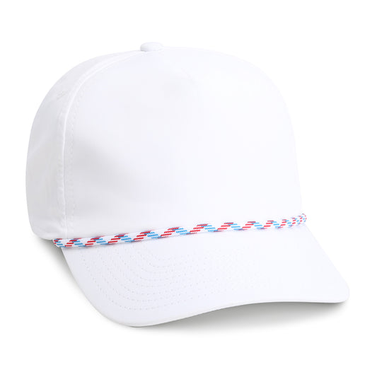 5054-AB9-2 | Color: White w/ Light Blue & Red Rope