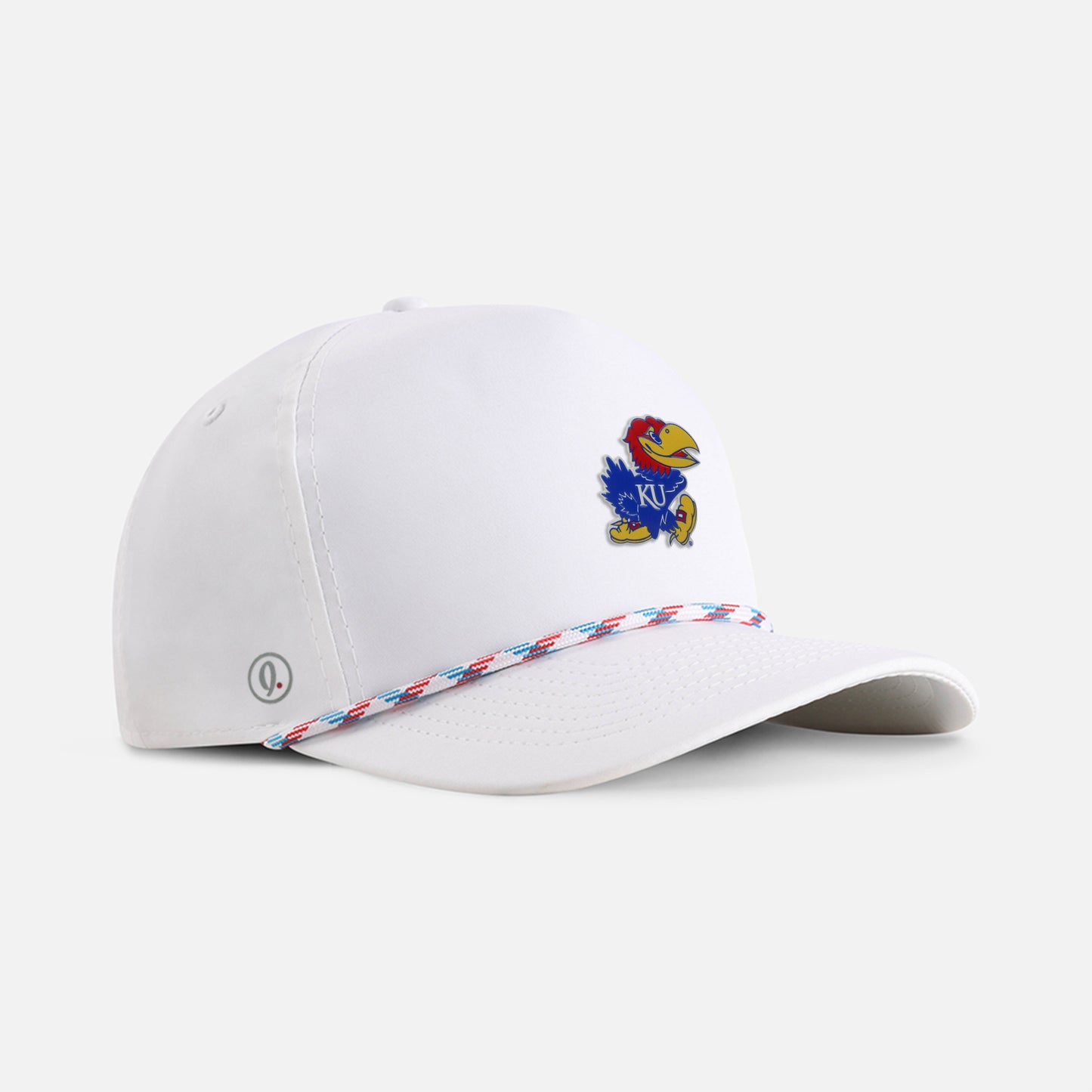 | Color: White w/ Light Blue & Red Rope