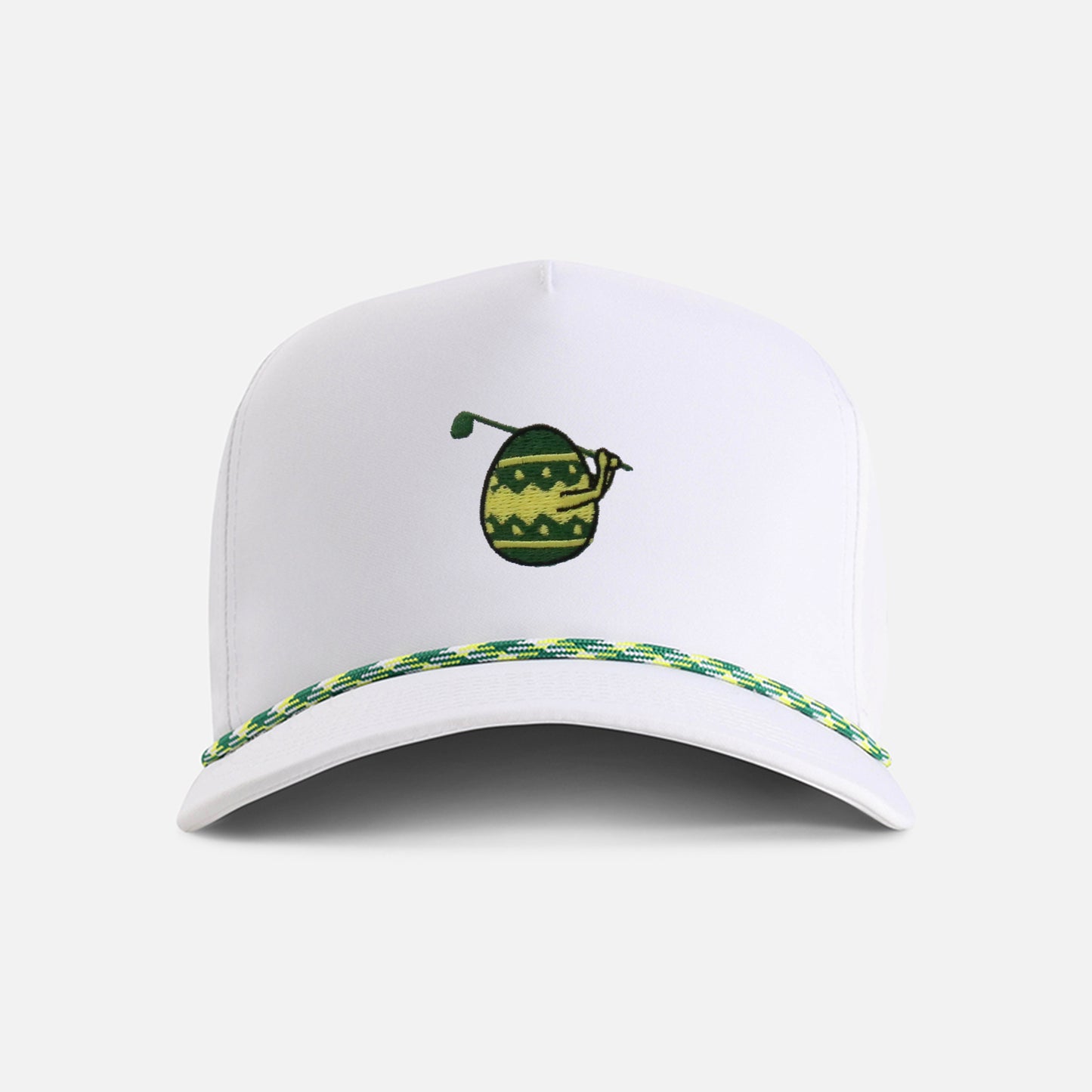 | Color: White w/ Green & Yellow Rope