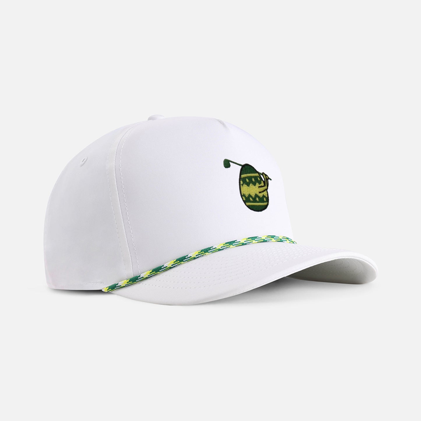 | Color: White w/ Green & Yellow Rope