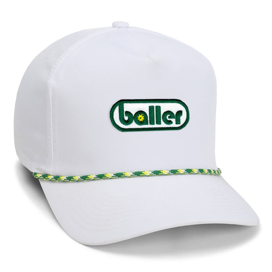  Color: White w/ Green & Yellow Rope