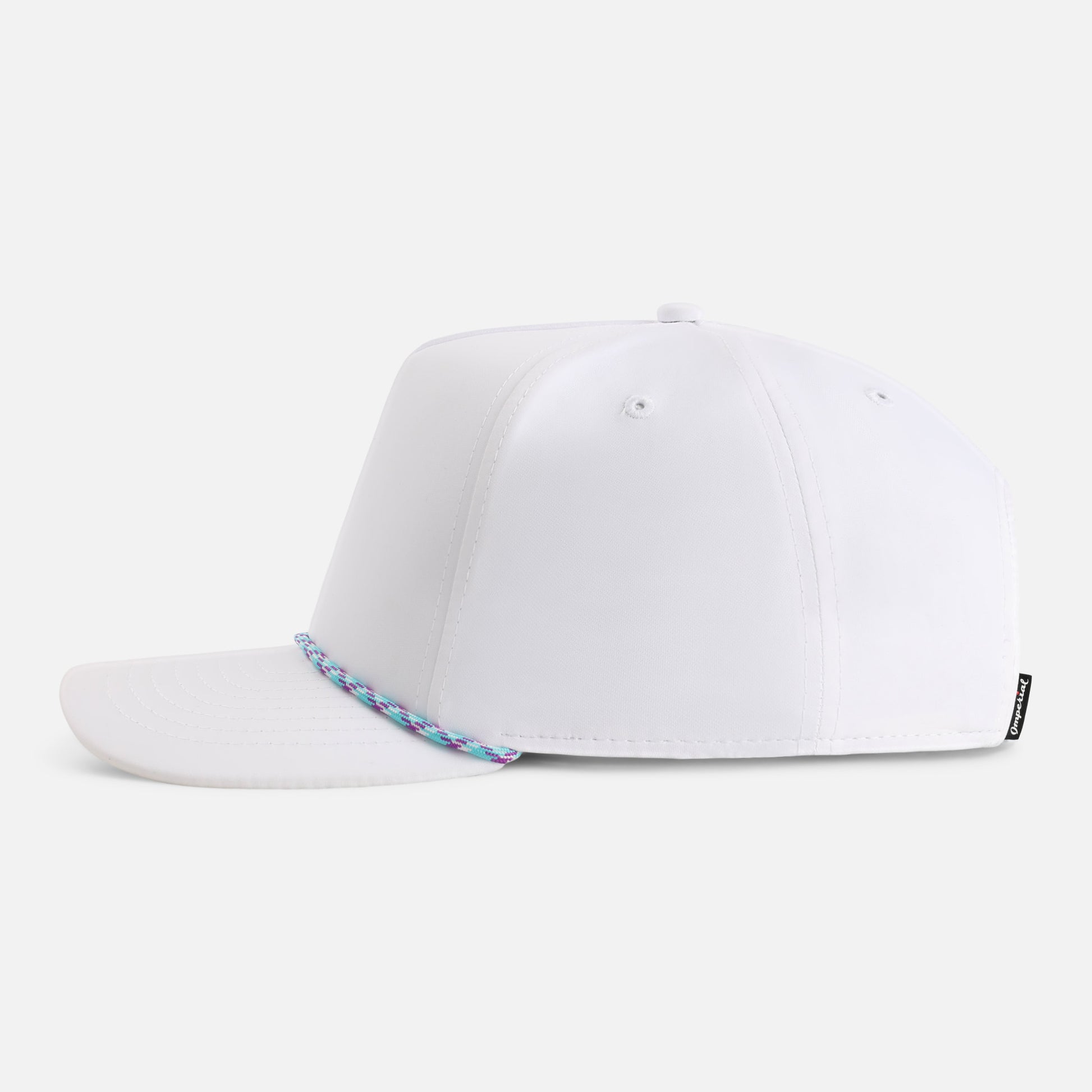 | Color: White w/ Teal & Purple Rope