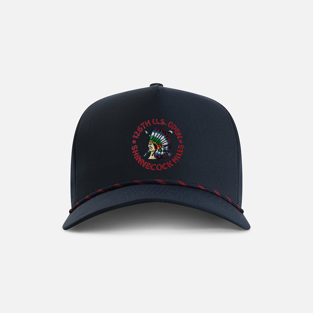 | Color: Navy w/ Red & Navy Rope