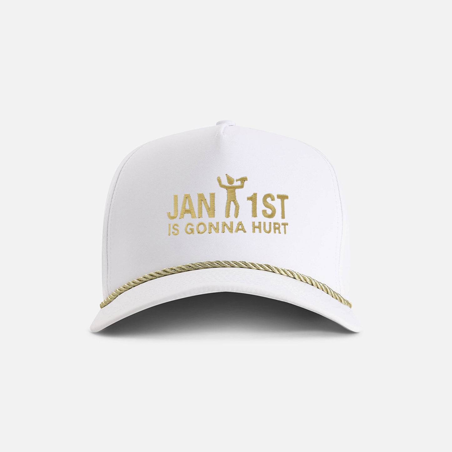 | Color: White w/ Metallic Gold Rope