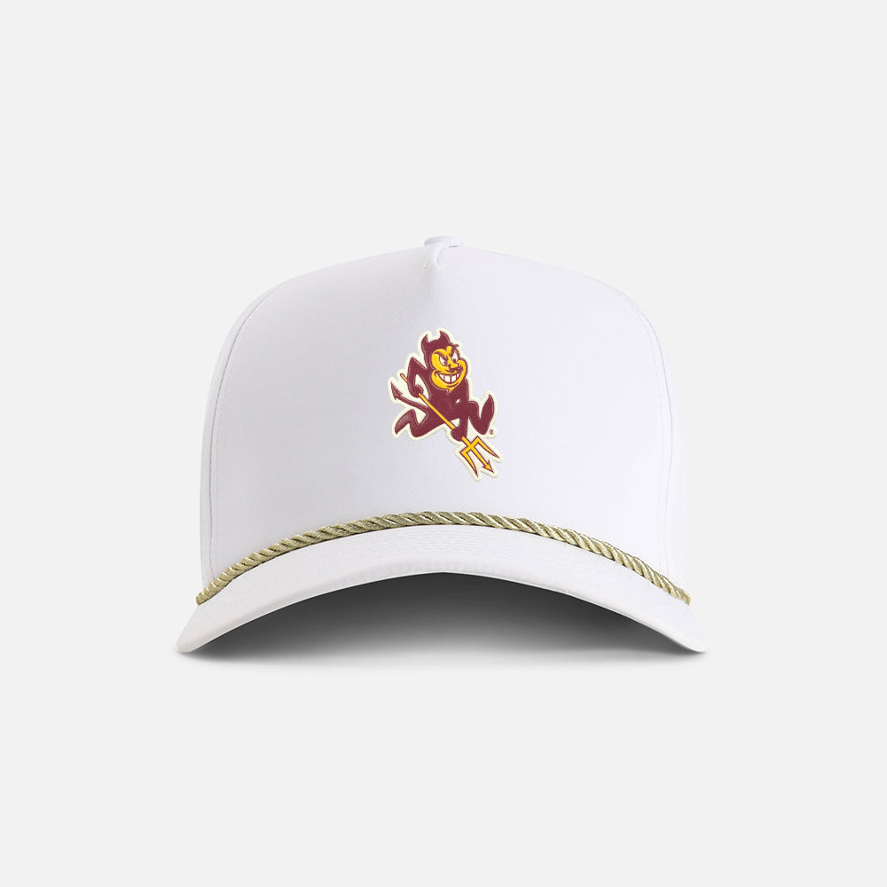 | Color: White w/ Metallic Gold Rope