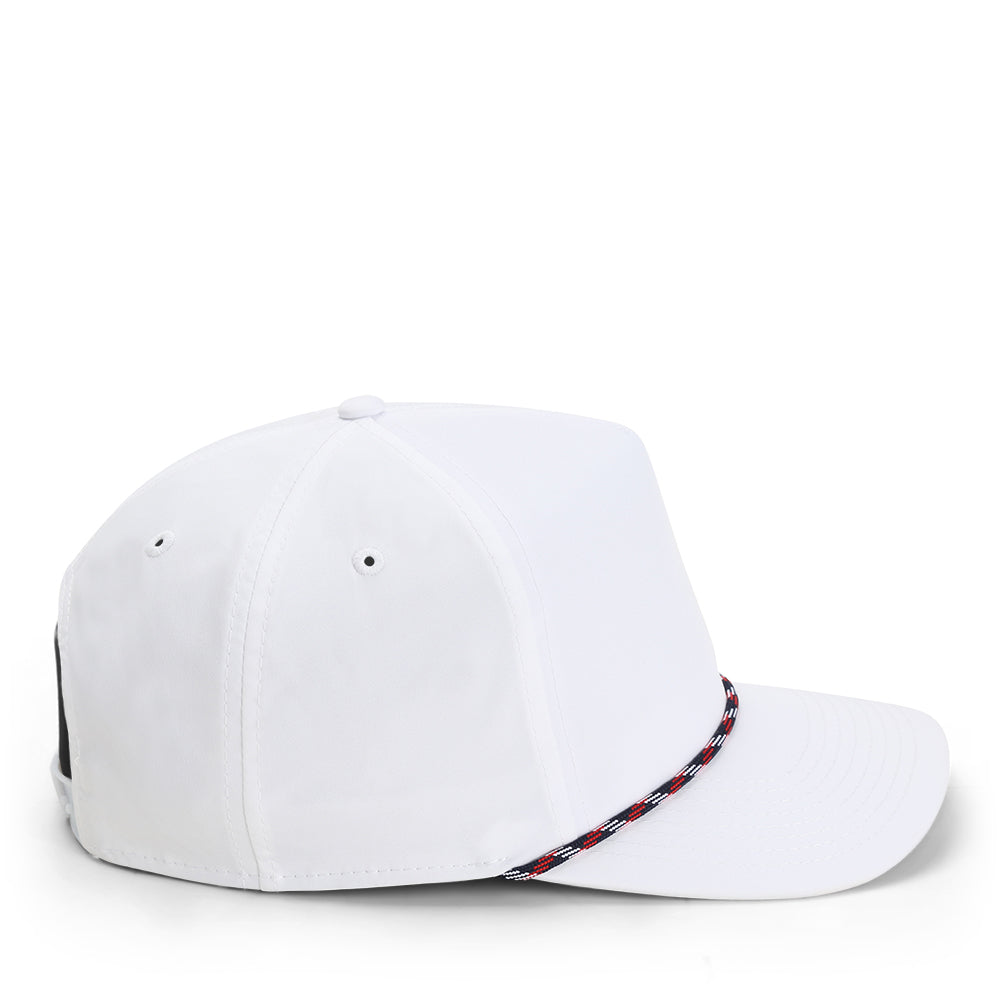 5054-WNW-3 | Color: White w/ Navy-Red-White Rope