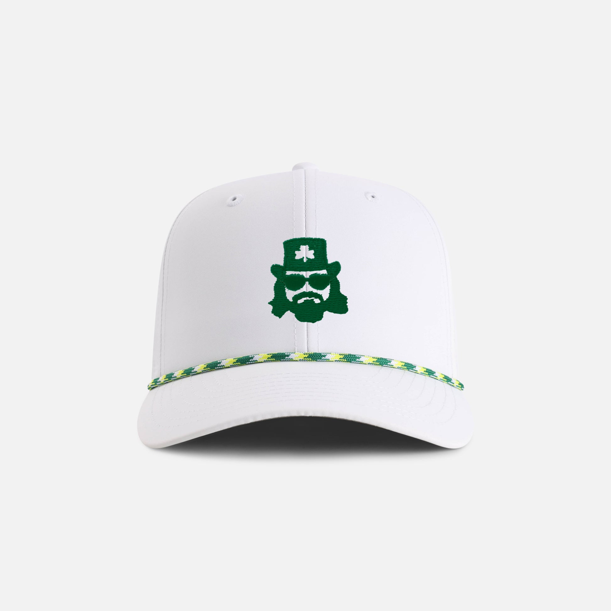 | Color: White w/ Green & Yellow Rope