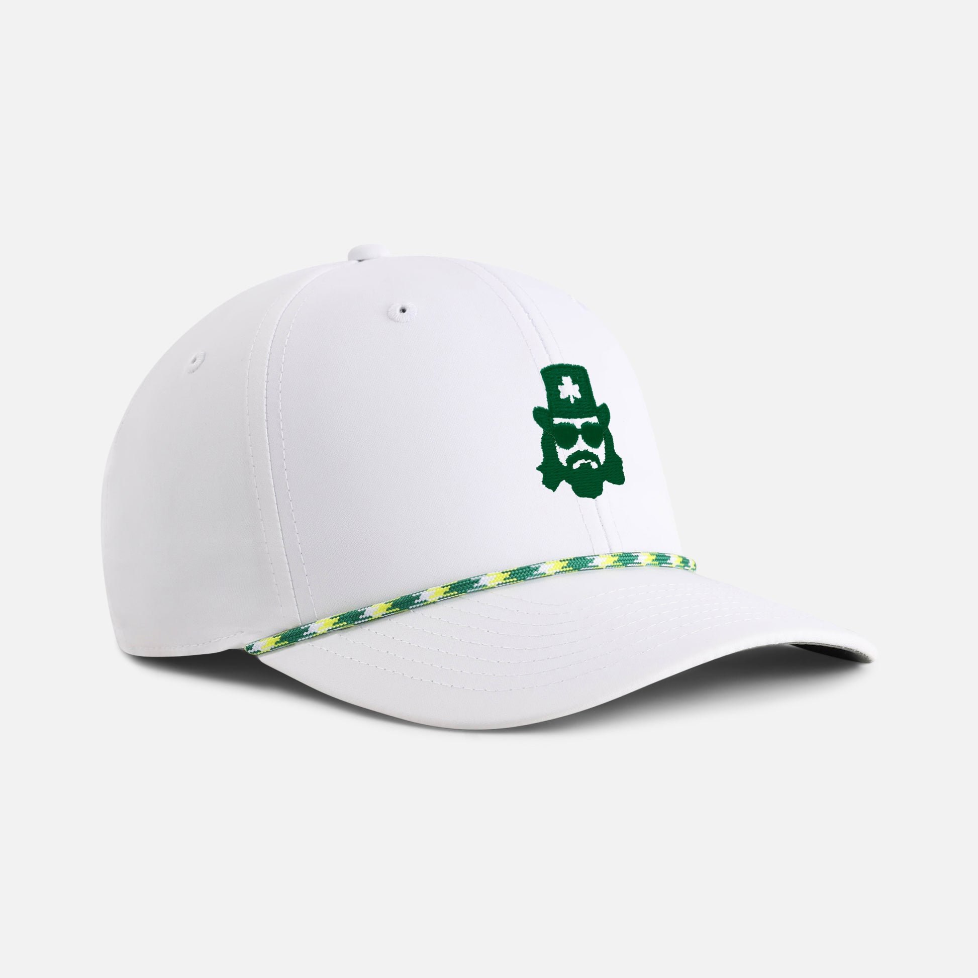 | Color: White w/ Green & Yellow Rope