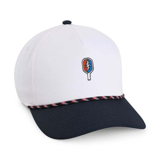 | Color: White / Navy w/ Navy / Red / White Rope