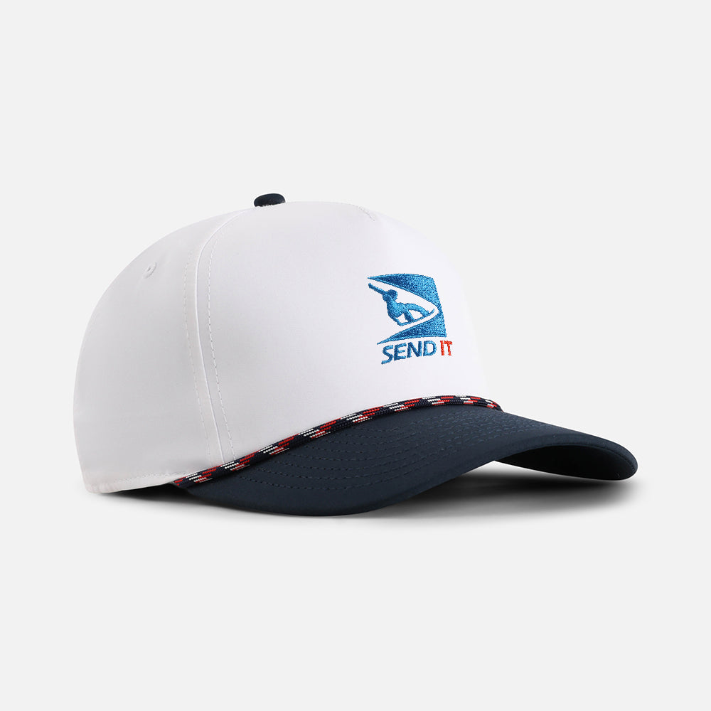 | Color: White / Navy w/ Navy / Red / White Rope