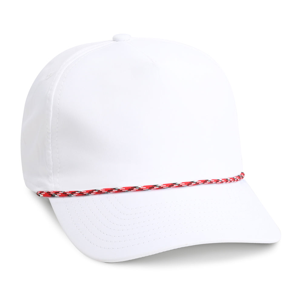 5054_WRL_quarter | Color: White w/ Red & Black Rope