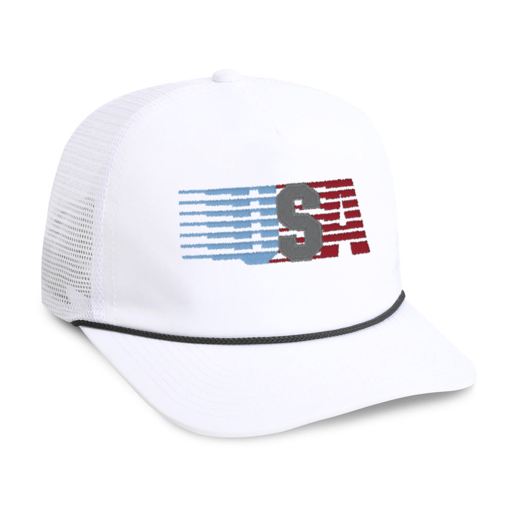 5055-AWV-USAStripes | Color: White / White / Navy