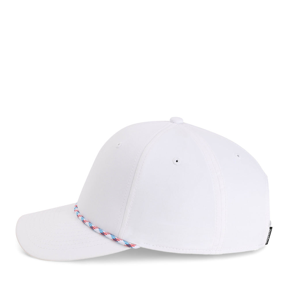 7054-AB9-4 | Color: White w/ Light Blue & Red Rope