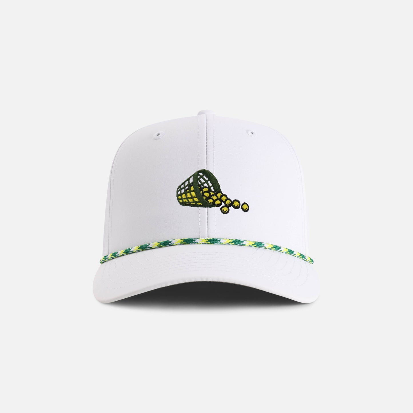 | Color: White w/ Green & Yellow Rope