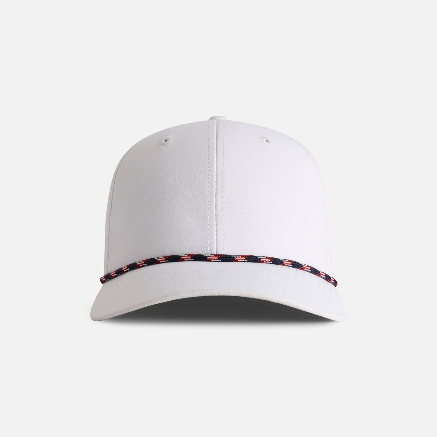 | Color: White w/ Navy-Red-White Rope