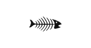 Fish Skeleton (Black)