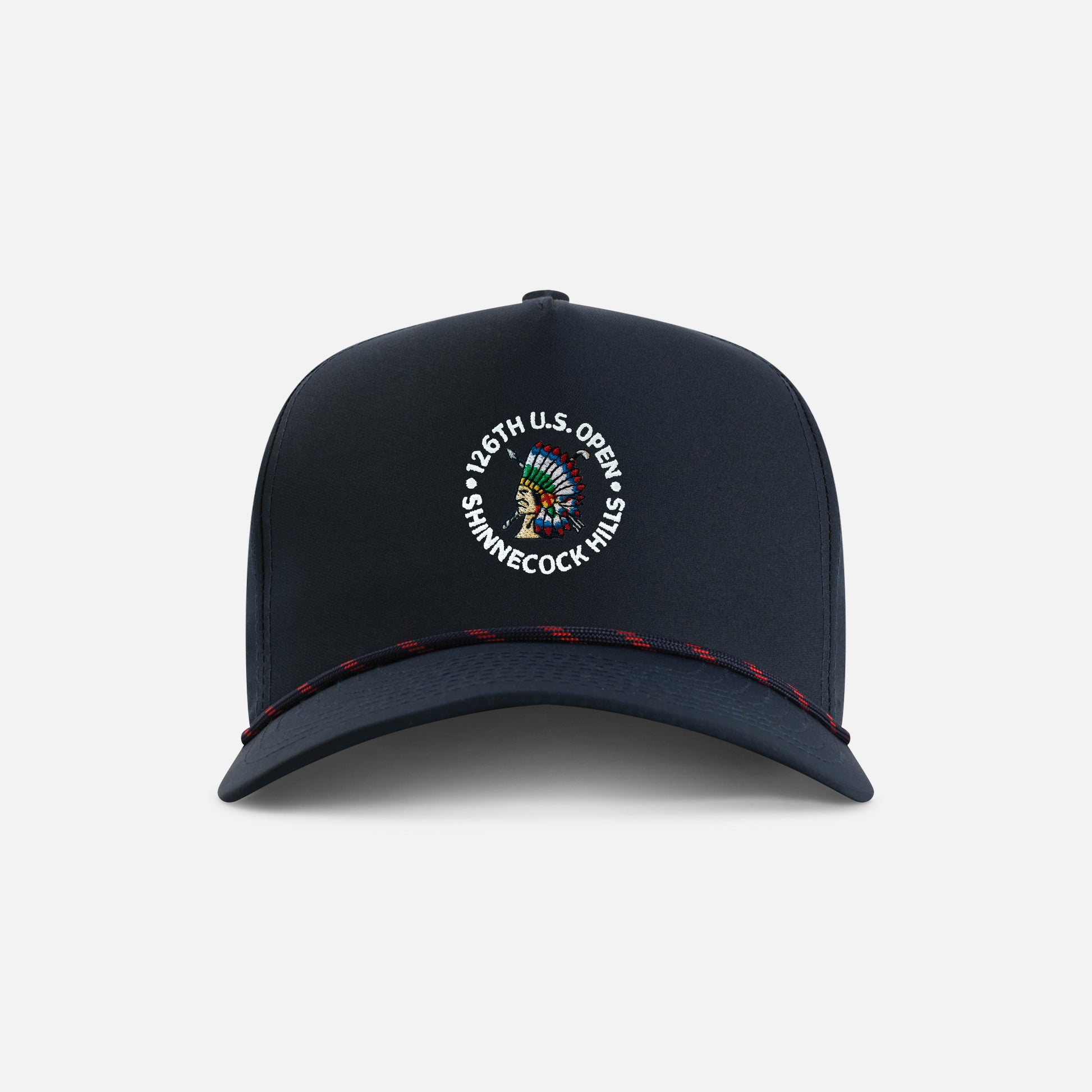 | Color: Navy w/ Red & Navy Rope