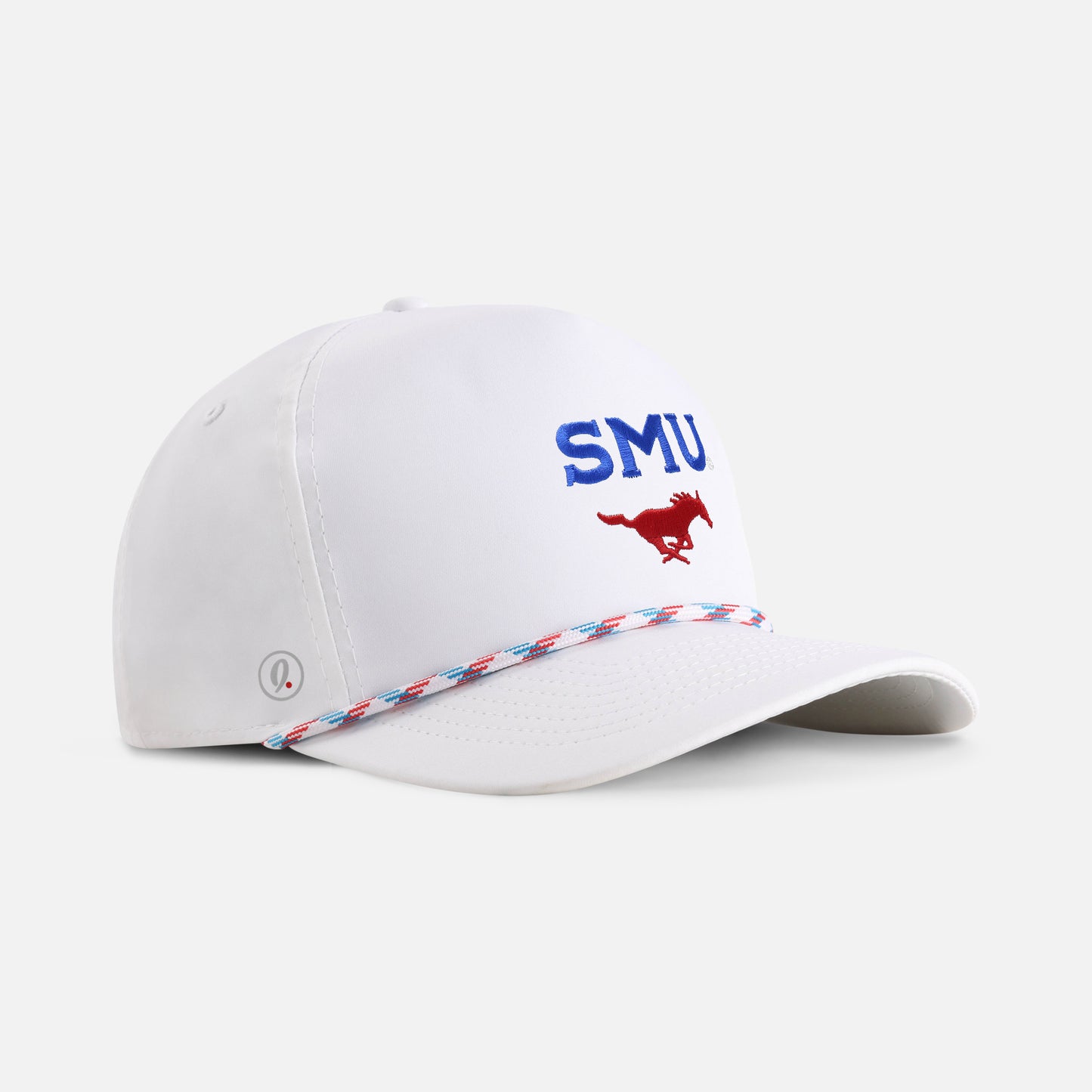 | Color: White w/ Light Blue & Red Rope