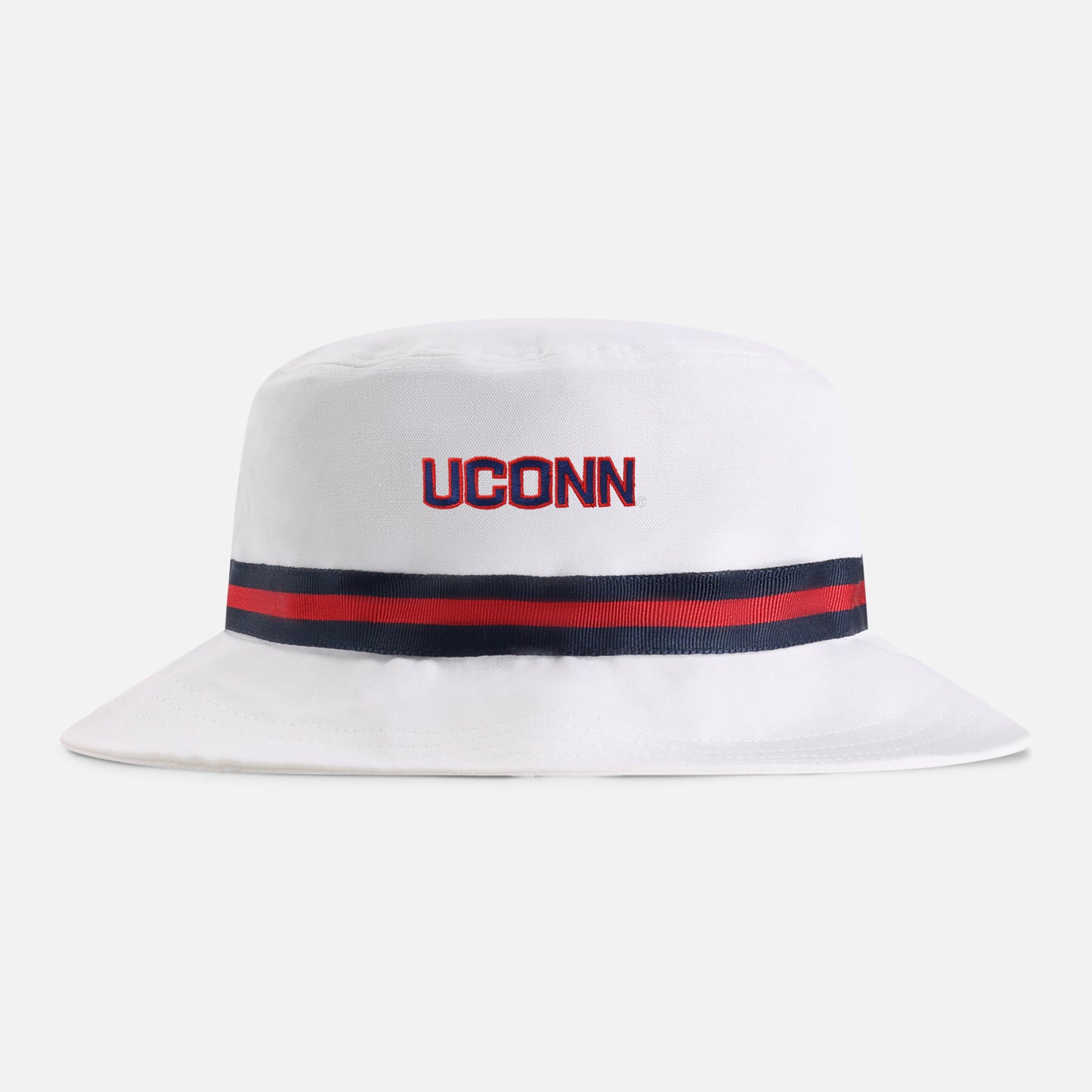 | Color: White w/ Navy / Red / Navy Band