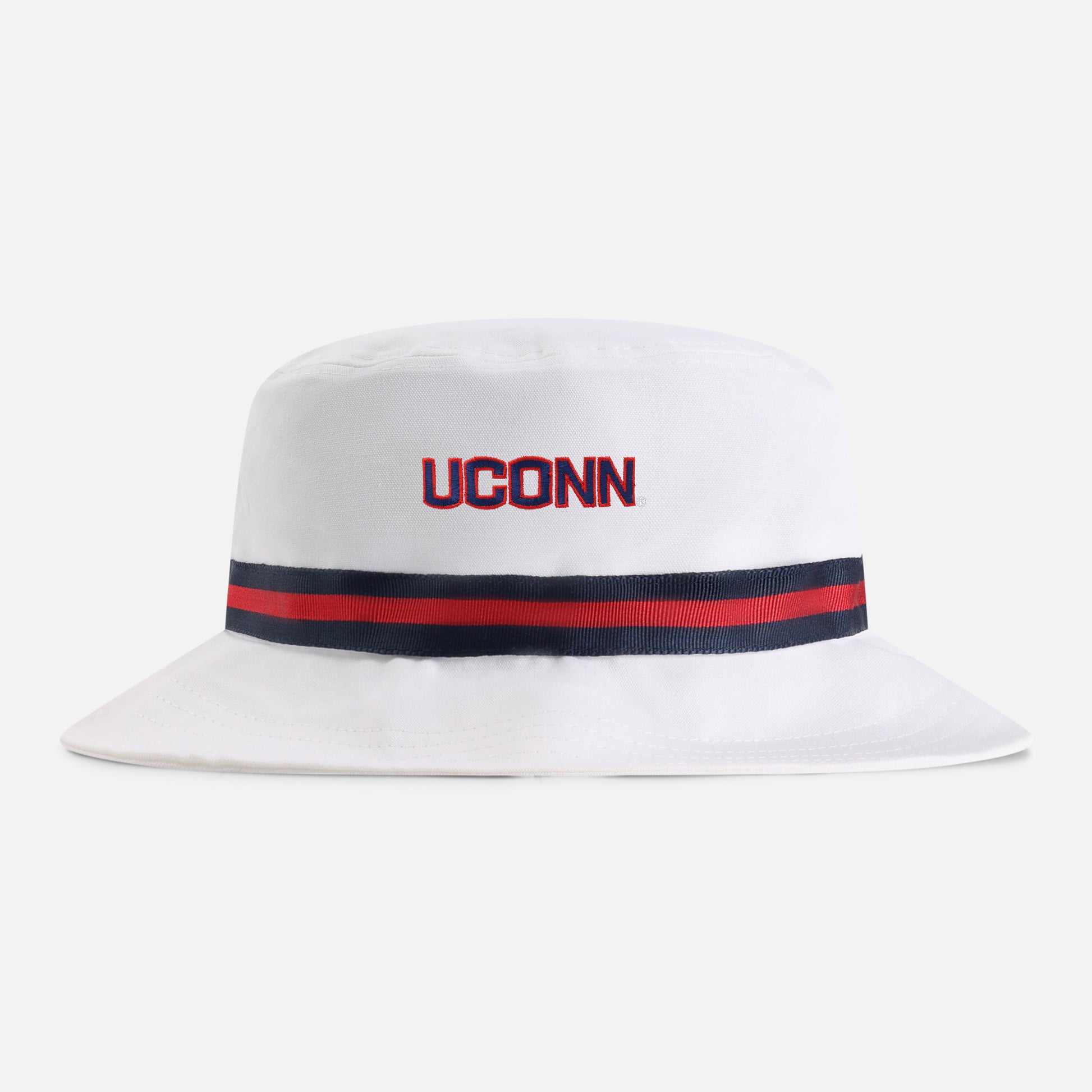 | Color: White w/ Navy / Red / Navy Band