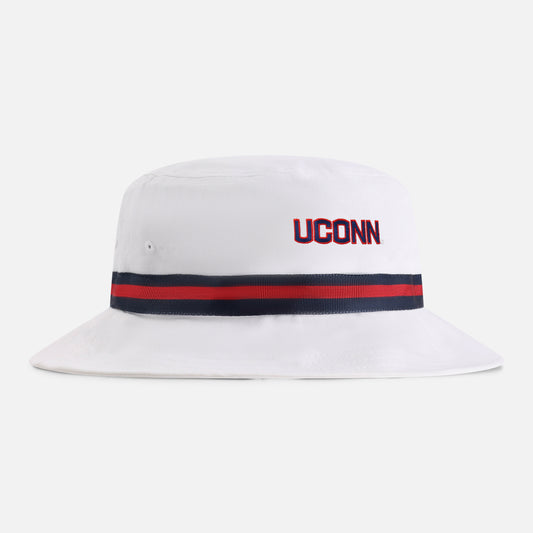 | Color: White w/ Navy / Red / Navy Band