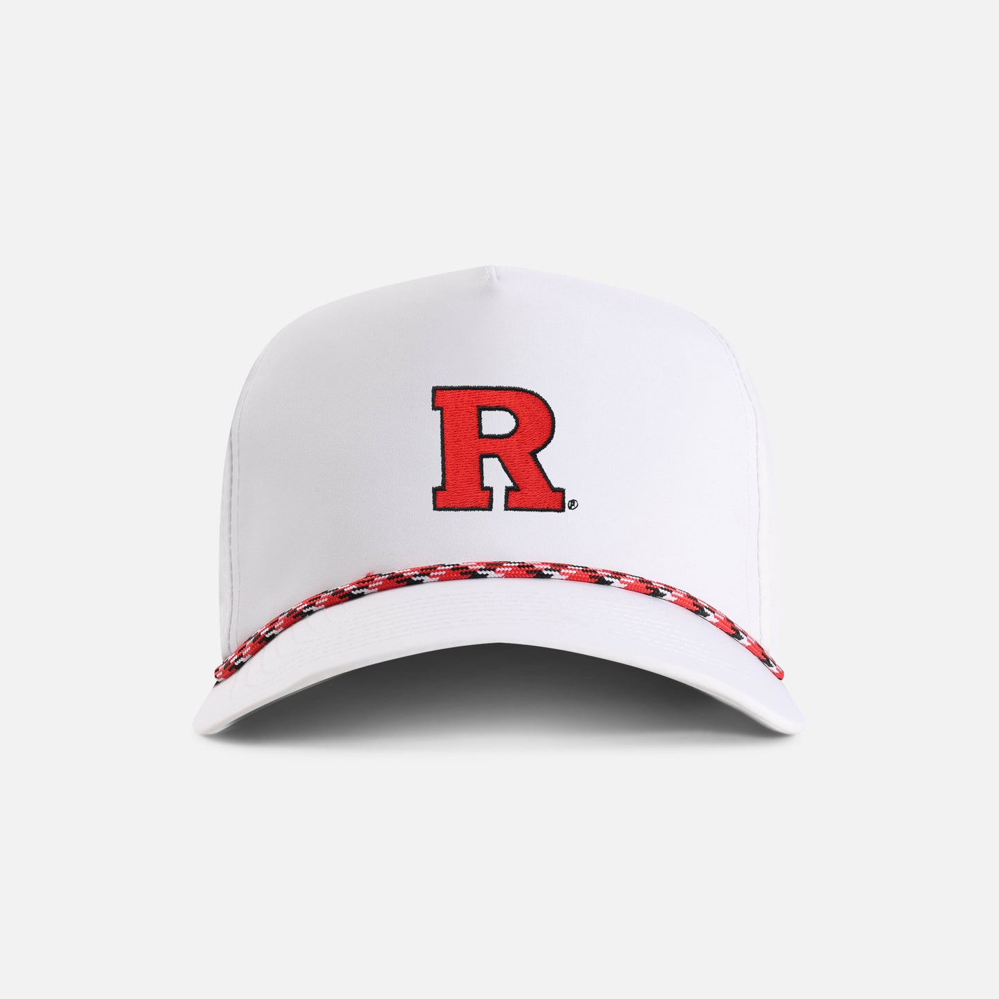 | Color: White w/ Red & Black Rope