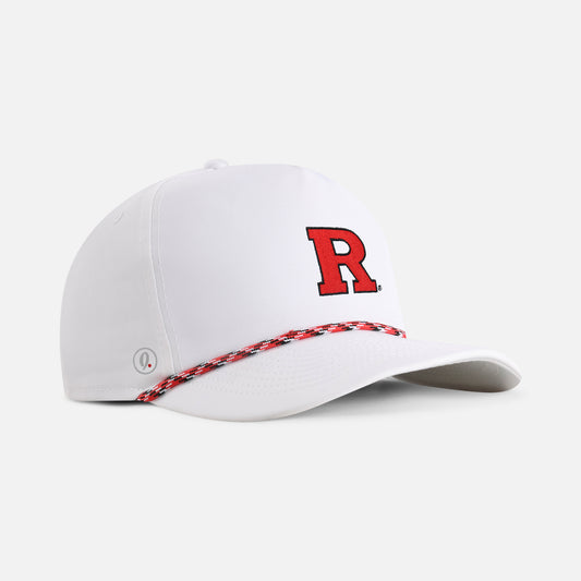 | Color: White w/ Red & Black Rope