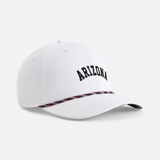 | Color: White w/ Navy-Red-White Rope