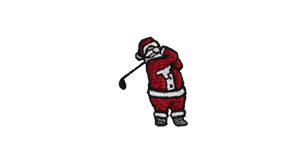 Golfing Santa