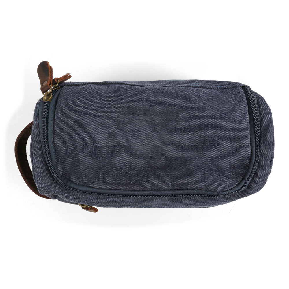 LAYOVER♡︎キャップ&リバーシブルポーチ The Layover Canvas and Leather Dopp Kit – Imperial