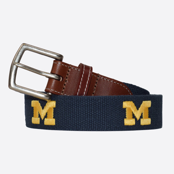 The Peter Millar University of Michigan belt by Imperial The Peter Millar University of Michigan belt by Imperial