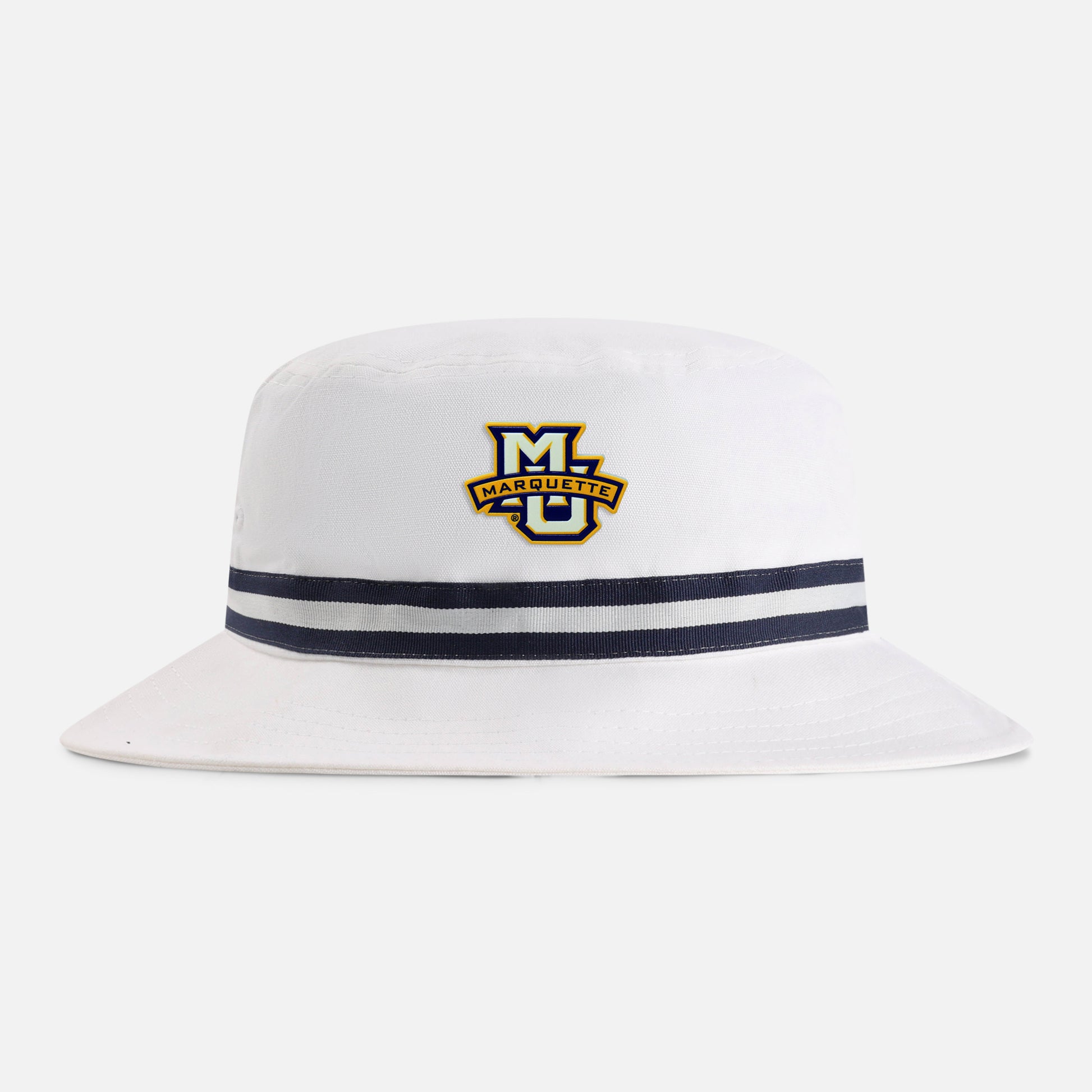 | Color: White w/ Navy / White / Navy Band