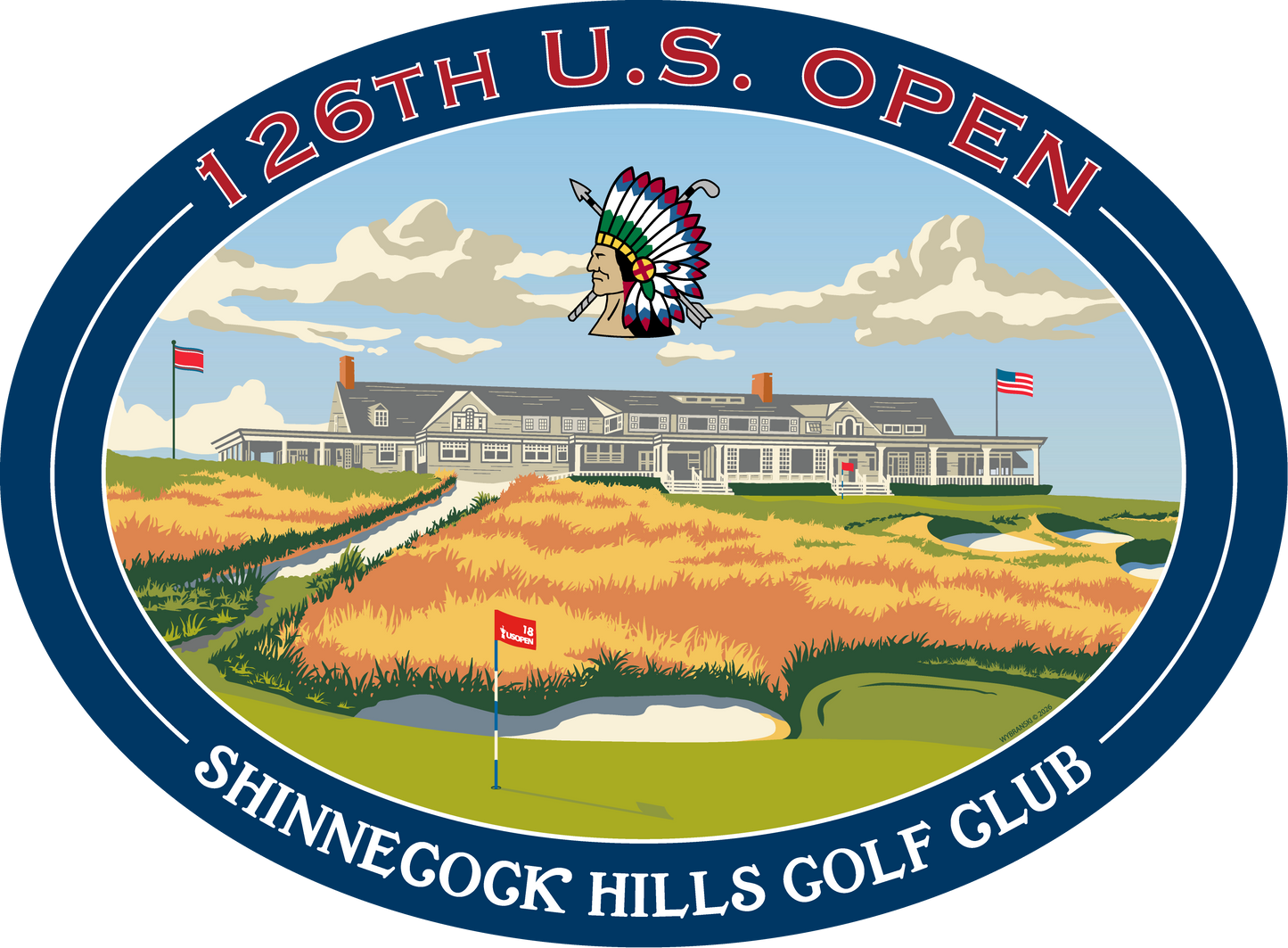 2026 U.S. Open Pub Sign Short Sleeve T-Shirt